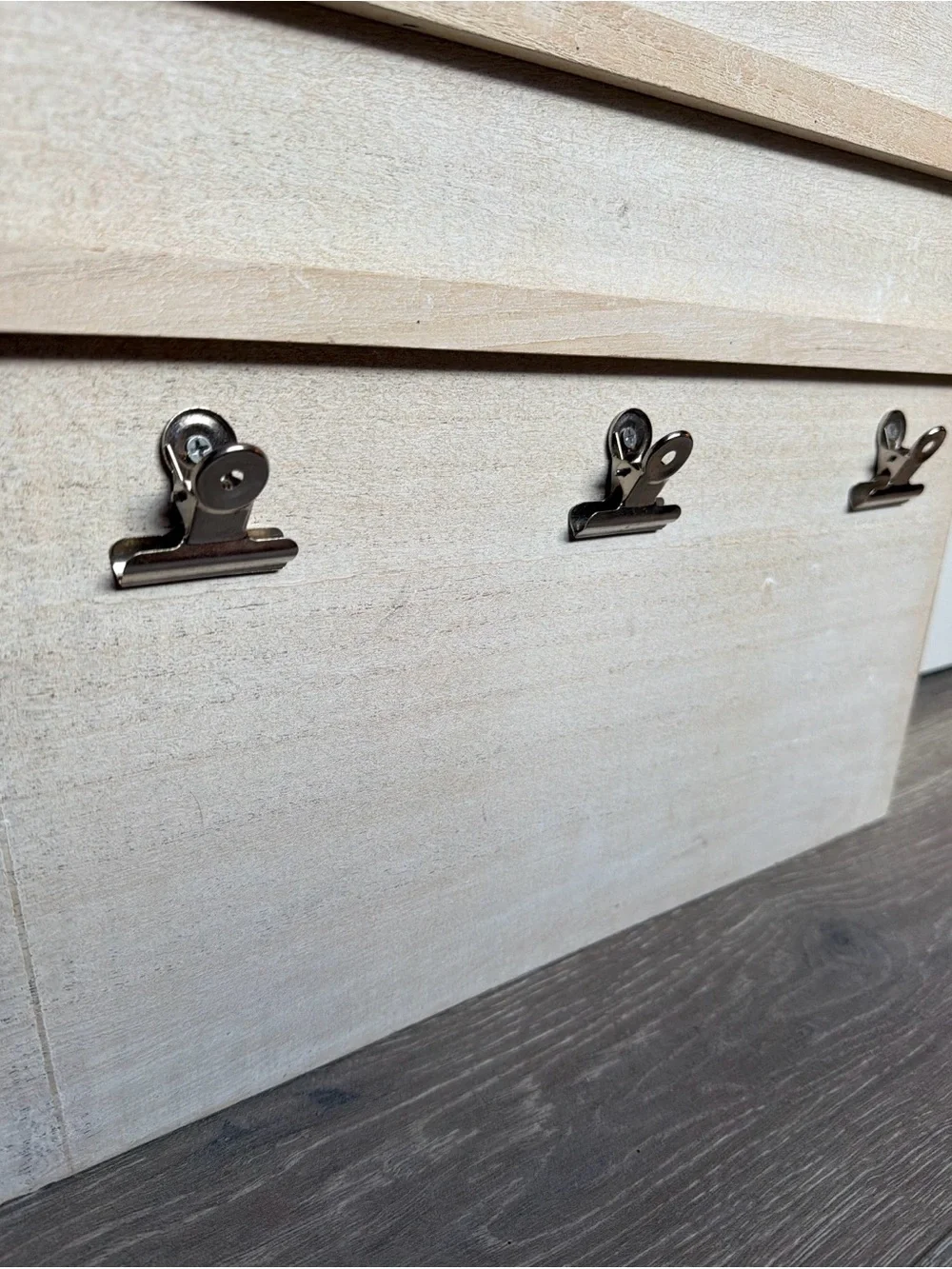 Natural Wood Clip Display Wall Art